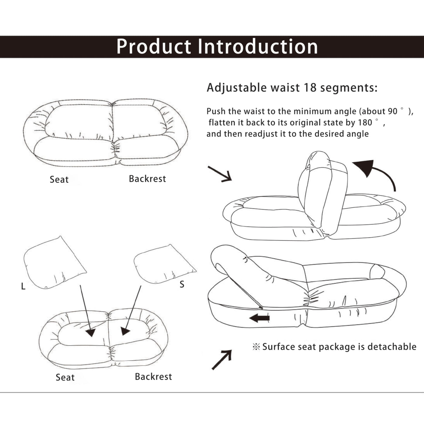 Premium Foldable Lazy Sofa Bed – The Perfect Blend of Comfort and Convenience