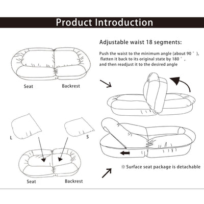 Premium Foldable Lazy Sofa Bed – The Perfect Blend of Comfort and Convenience