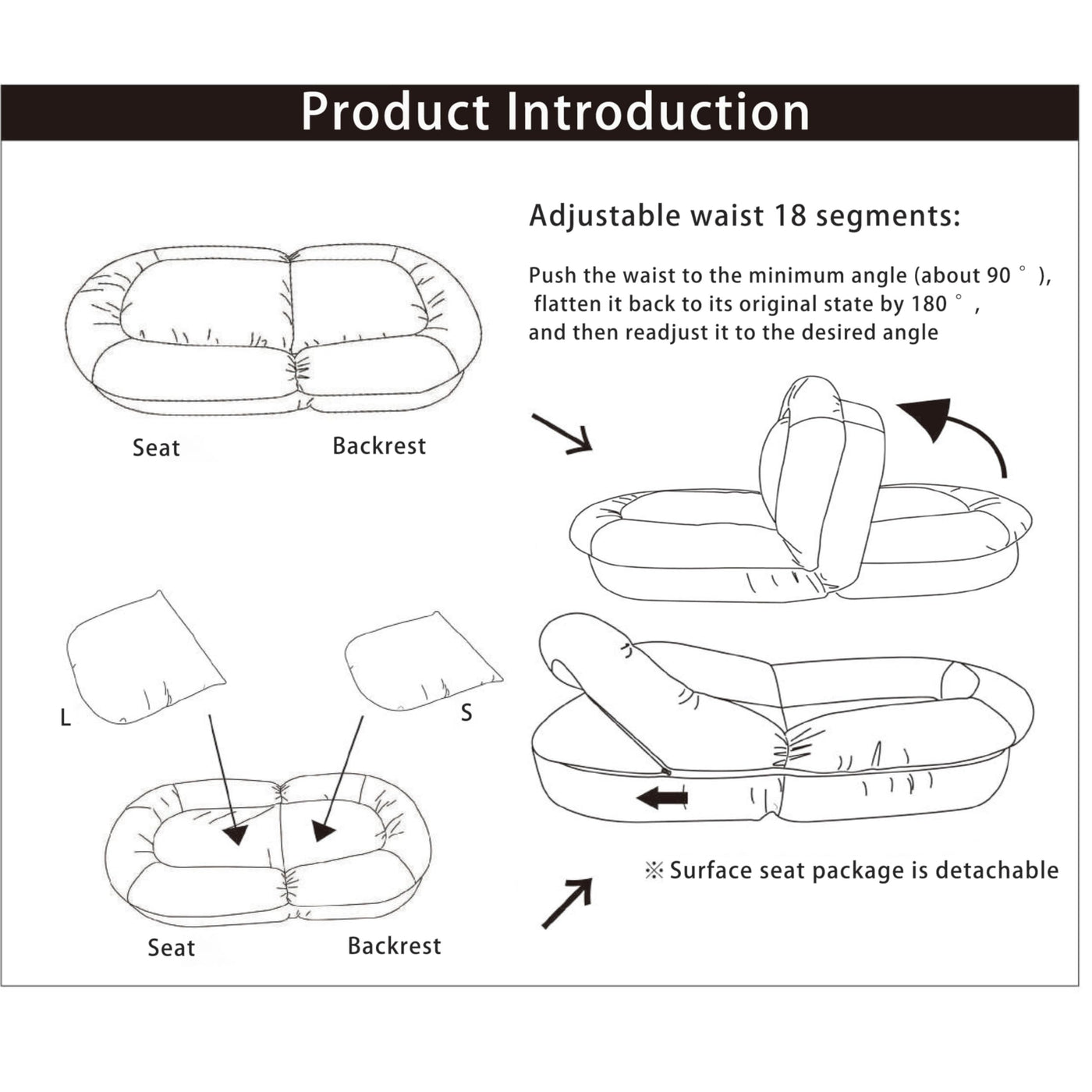 Premium Foldable Lazy Sofa Bed – The Perfect Blend of Comfort and Convenience