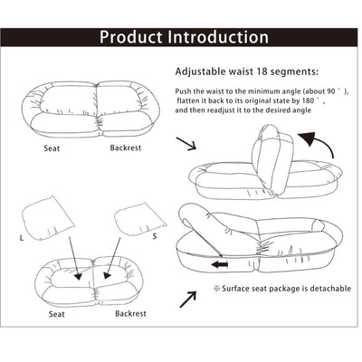 Premium Foldable Lazy Sofa Bed – The Perfect Blend of Comfort and Convenience